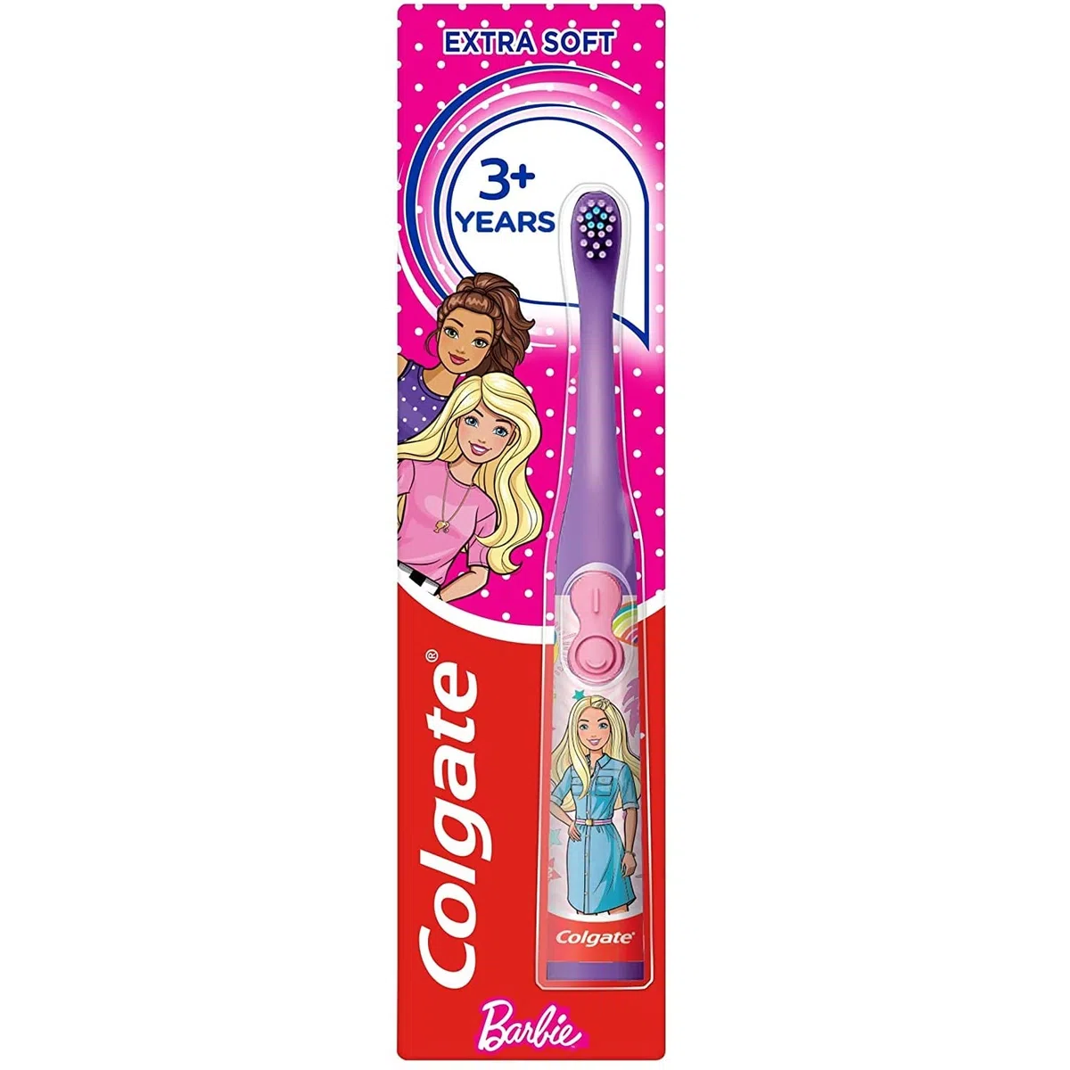 Colgate Barbie Kids Brosse à dents à piles Couleurs assorties